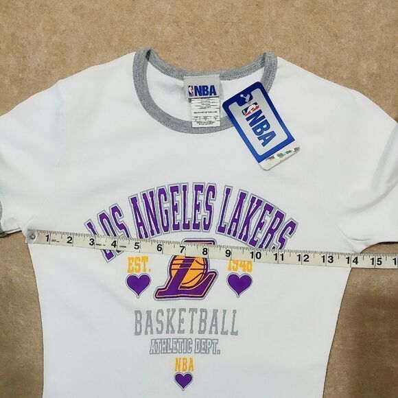 NBA Women's Los Angeles Lakers Short Sleeve T-Shirt #4 - Picture 3 of 5